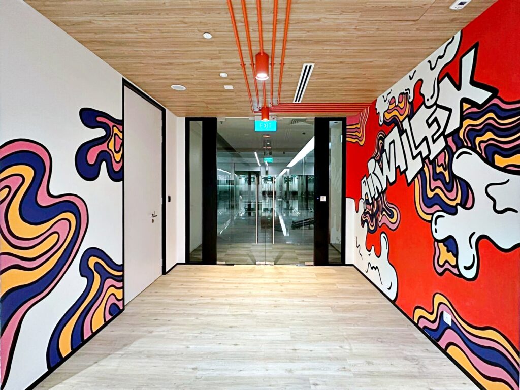 Airwallex Singapore Office Mural